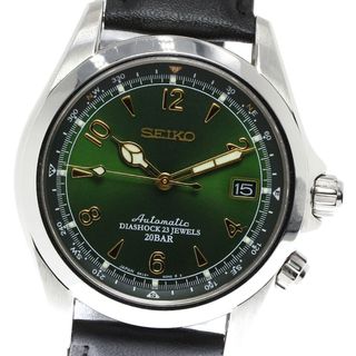 セイコー(SEIKO)のセイコー SEIKO SARB017/6R15-00E0 メカニカル アルピニスト デイト 自動巻き メンズ 良品 _797530(腕時計(アナログ))