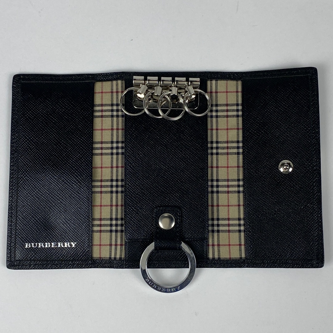 BURBERRY(バーバリー)のバーバリー ロゴ 4連 キーケース レディース 【中古】 レディースのファッション小物(キーホルダー)の商品写真