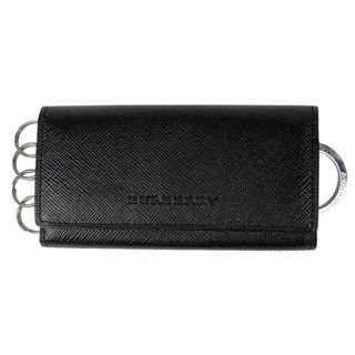 BURBERRY - バーバリー ロゴ 4連 キーケース レディース 【中古】