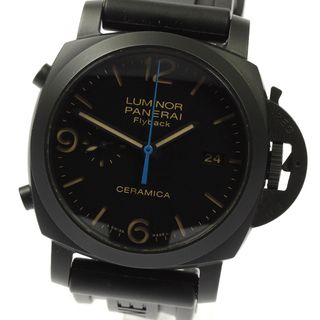 パネライ(PANERAI)のパネライ PANERAI PAM00580 ルミノール 1950 クロノ フライバック デイト 自動巻き メンズ 美品 _808696(腕時計(アナログ))