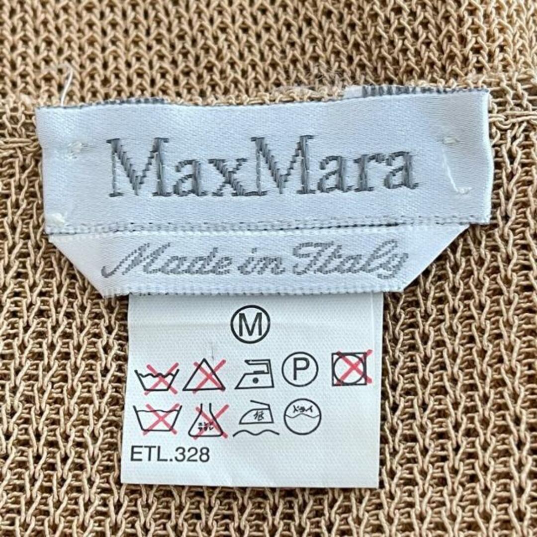 Max Mara(マックスマーラ)のMax Mara(マックスマーラ) カーディガン サイズM レディース美品  - ベージュ 長袖 レディースのトップス(カーディガン)の商品写真