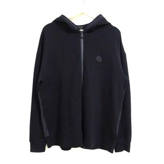 モンクレール(MONCLER)のMONCLER(モンクレール) パーカー サイズS メンズ美品  MAGLIA APERTA 黒 長袖(パーカー)