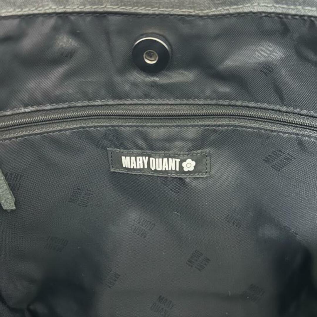 MARY QUANT(マリークワント)のMARY QUANT(マリークワント) トートバッグ美品  - ライトグレー×黒 化学繊維×合皮 レディースのバッグ(トートバッグ)の商品写真
