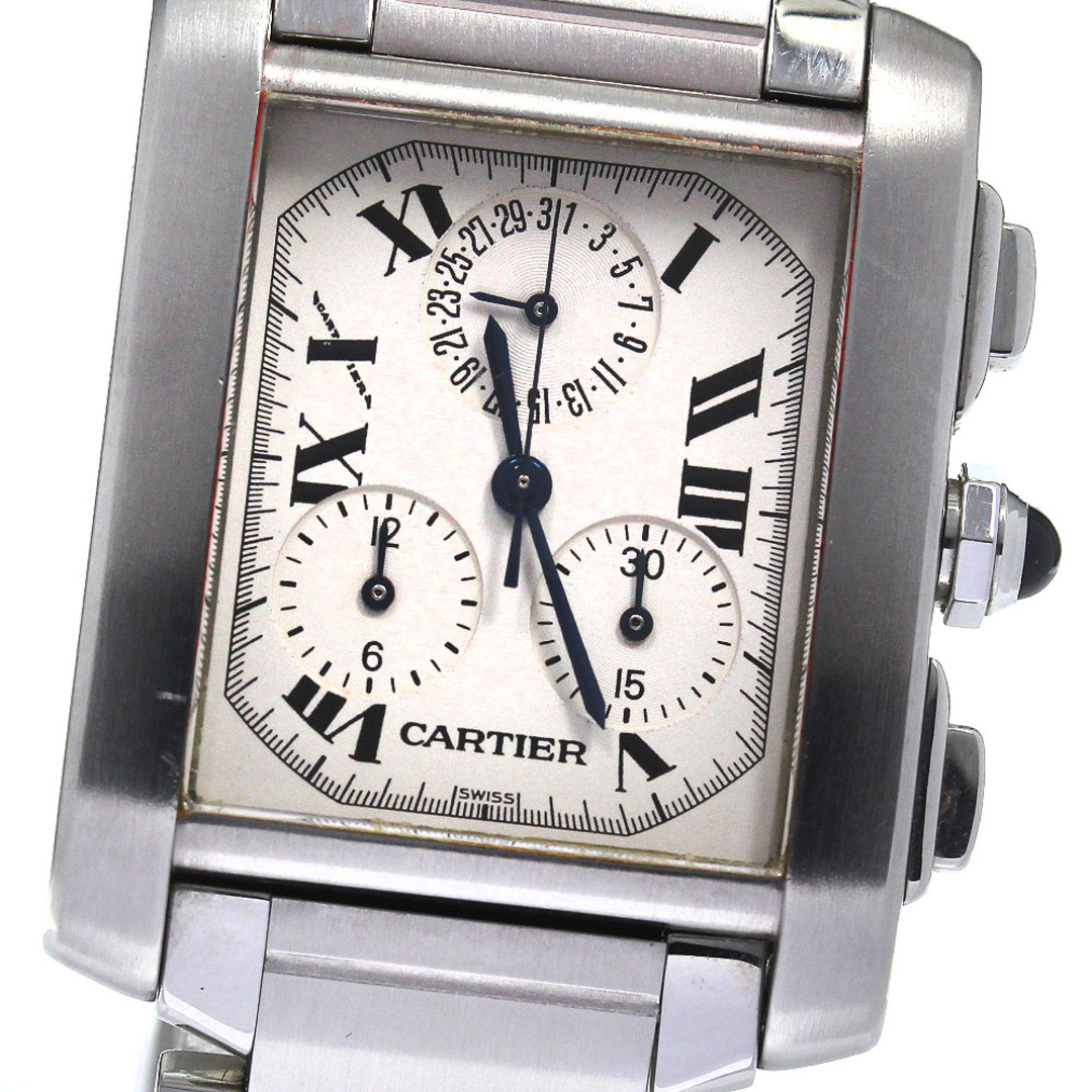 Cartier(カルティエ)のカルティエ CARTIER W51001Q3 タンクフランセーズ クロノリフレックス クォーツ メンズ _807842 メンズの時計(腕時計(アナログ))の商品写真