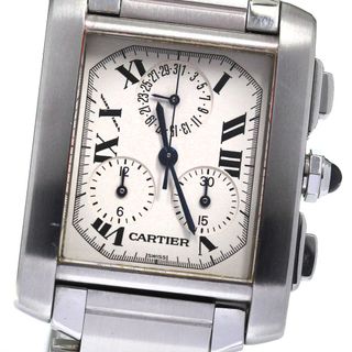 カルティエ(Cartier)のカルティエ CARTIER W51001Q3 タンクフランセーズ クロノリフレックス クォーツ メンズ _807842(腕時計(アナログ))