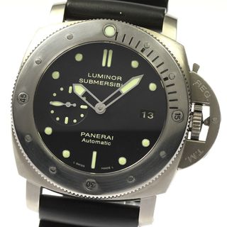 パネライ(PANERAI)のベルト訳あり パネライ PANERAI PAM00305 ルミノール サブマーシブル 1950 3デイズ チタニオ デイト 自動巻き メンズ _808662(腕時計(アナログ))