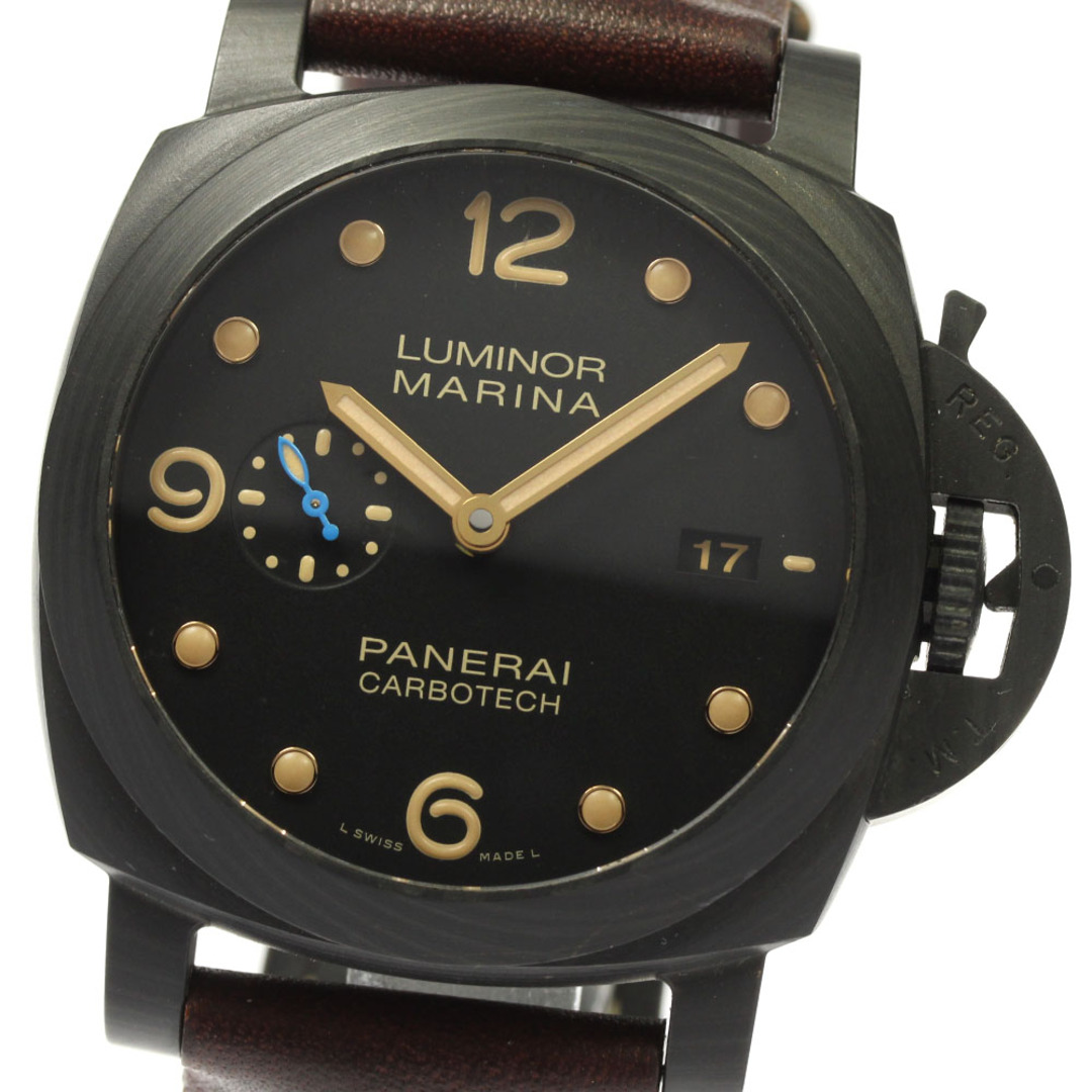 PANERAI(パネライ)のパネライ PANERAI PAM00661 ルミノールマリーナ 1950 カーボテック デイト 自動巻き メンズ 良品 _808703 メンズの時計(腕時計(アナログ))の商品写真