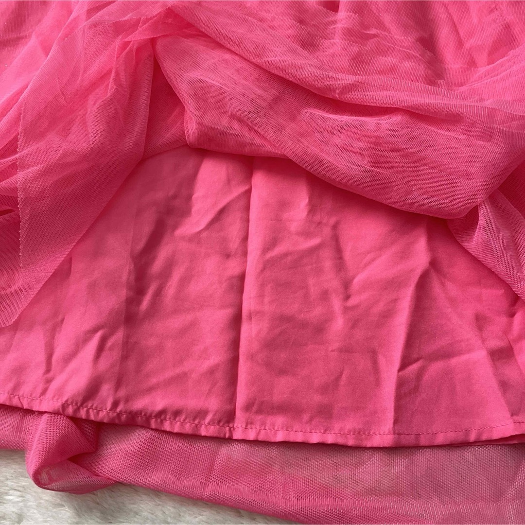 H&M(エイチアンドエム)のピンクドレス キッズ/ベビー/マタニティのキッズ服女の子用(90cm~)(ドレス/フォーマル)の商品写真