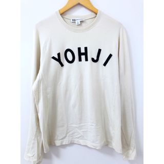 ワイスリー(Y-3)のY-3（ワイスリー）ヨウジヤマモト　FJ0326　U YOUJI LETTERS LS TEE　長袖Tシャツ【E2702-007】(Tシャツ/カットソー(七分/長袖))