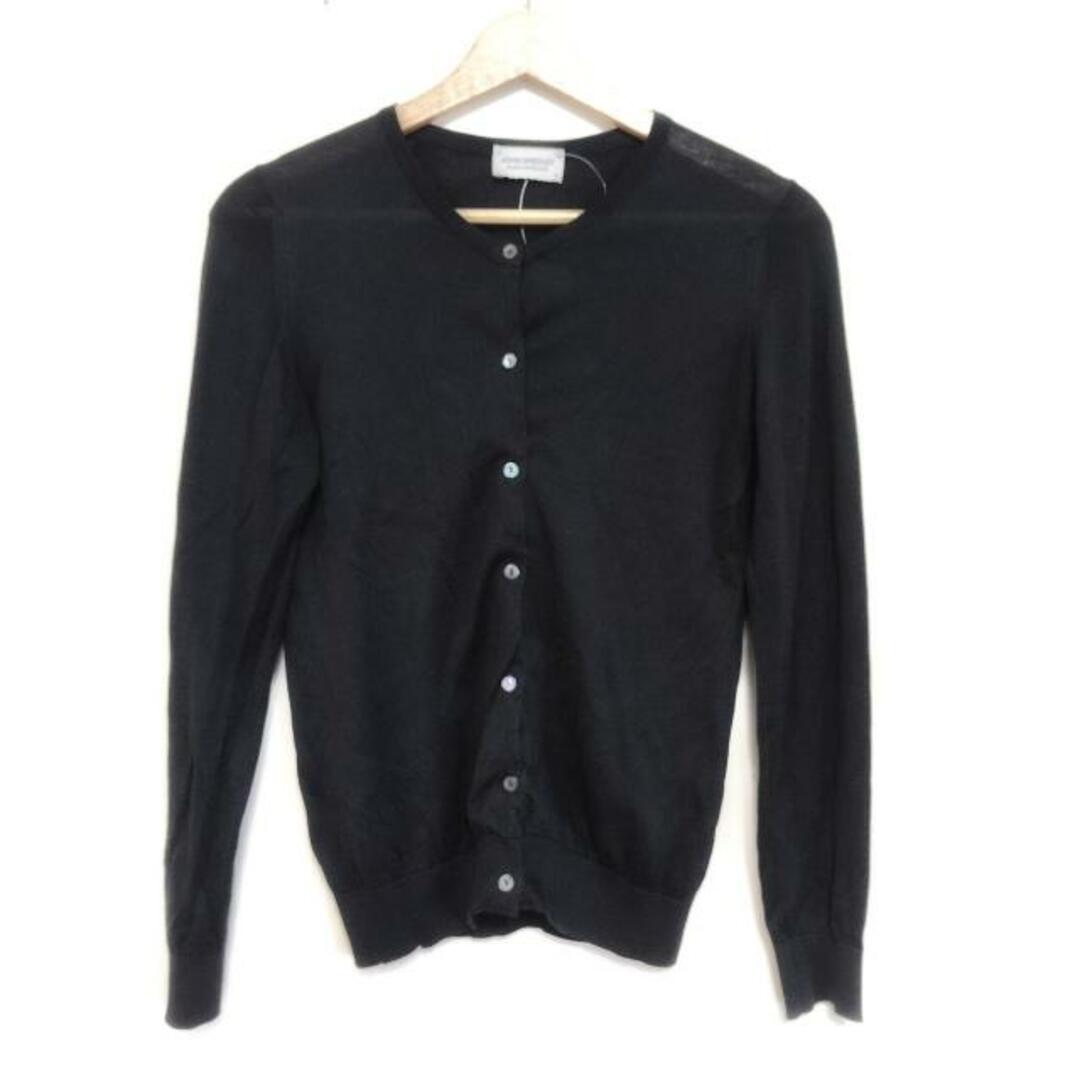 JOHN SMEDLEY(ジョンスメドレー)のJOHN SMEDLEY(ジョンスメドレー) カーディガン サイズS レディース美品  - 黒 長袖 レディースのトップス(カーディガン)の商品写真