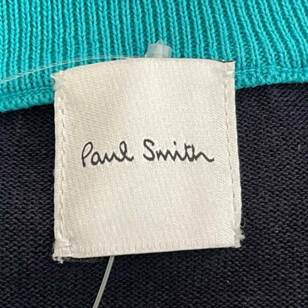 Paul Smith(ポールスミス)のPaulSmith(ポールスミス) カーディガン サイズM レディース美品  - ダークネイビー×オレンジ×ブルーグリーン 長袖/ニット レディースのトップス(カーディガン)の商品写真