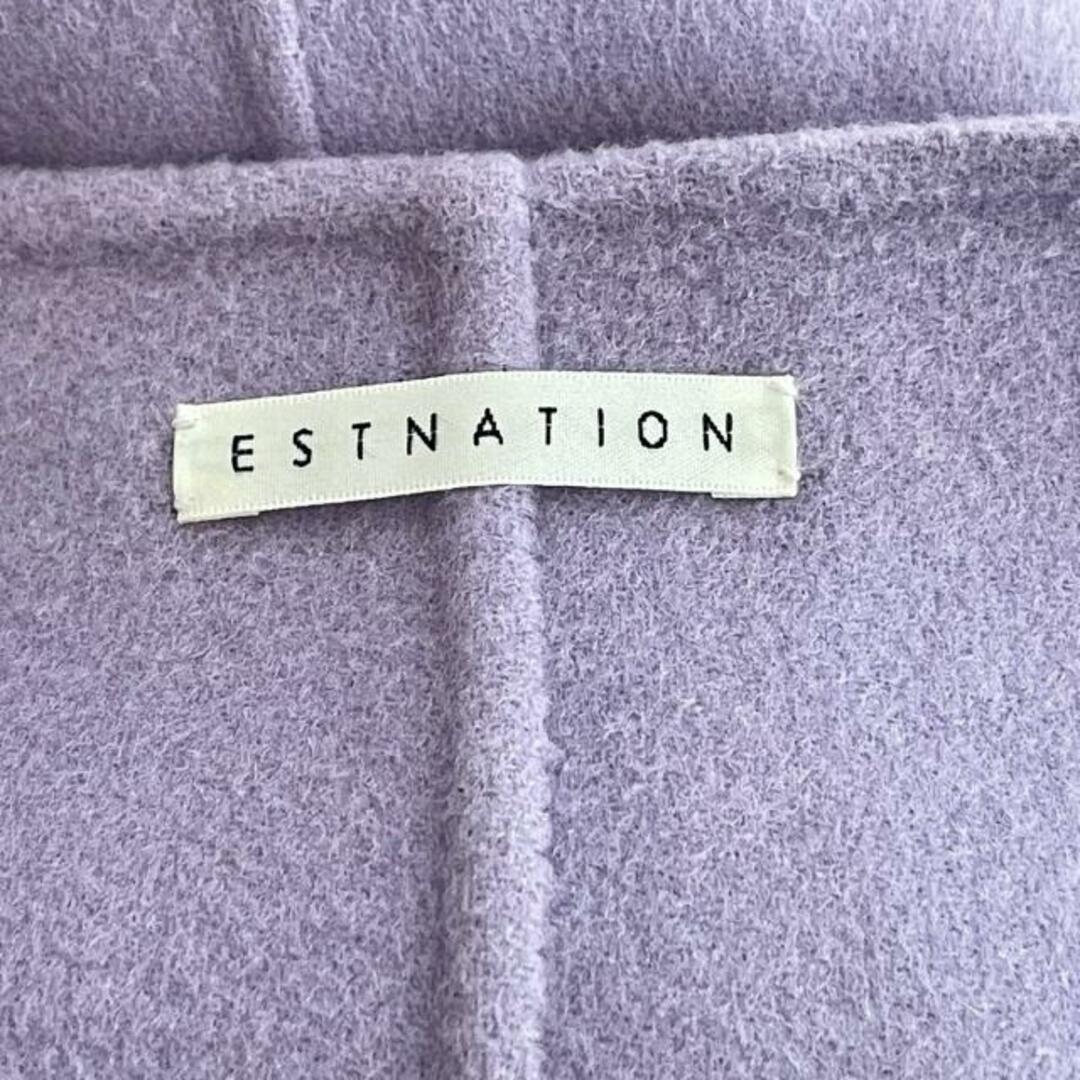 ESTNATION(エストネーション)のESTNATION(エストネーション) コート サイズ36 S レディース美品  - パープル ノースリーブ/冬 レディースのジャケット/アウター(その他)の商品写真
