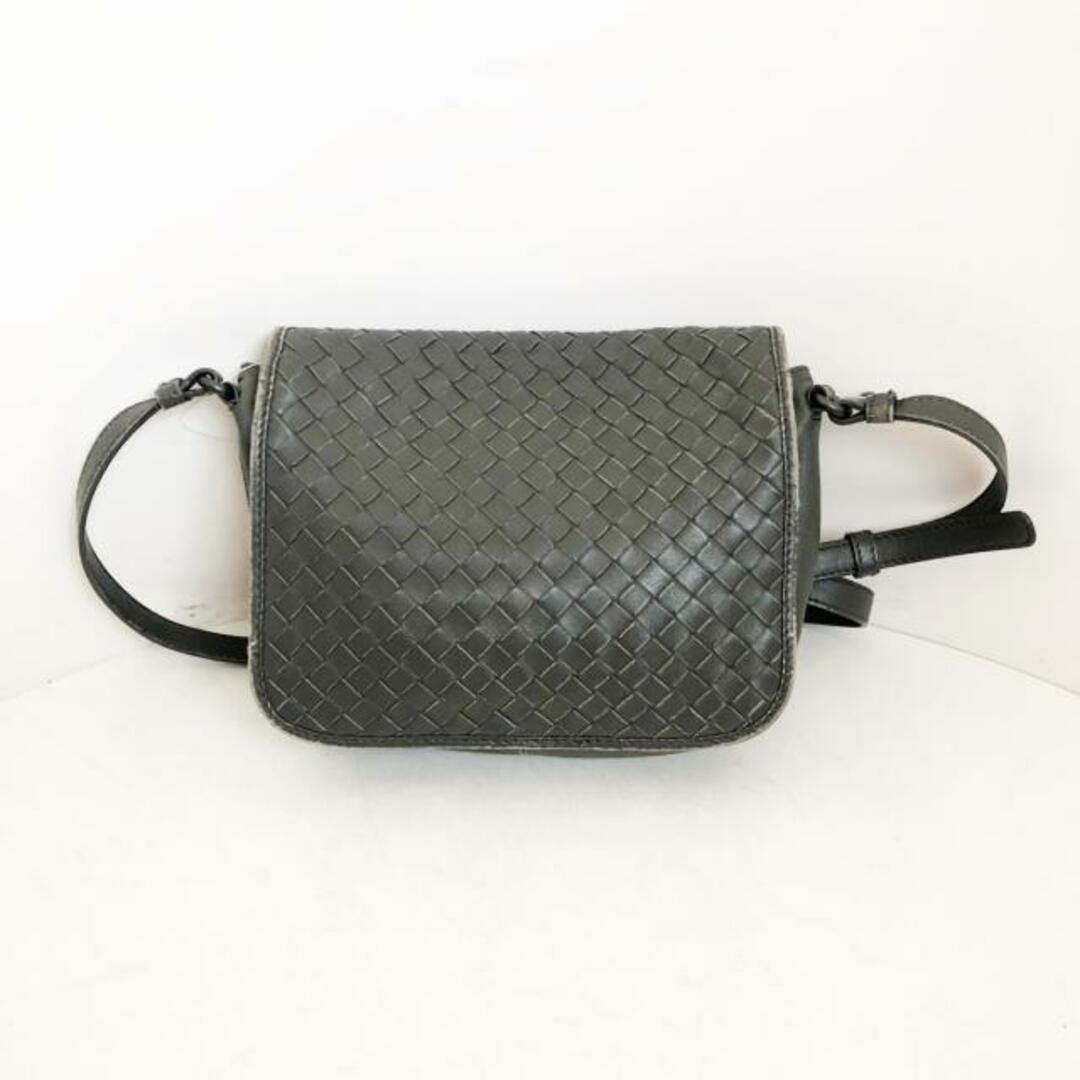 Bottega Veneta(ボッテガヴェネタ)のBOTTEGA VENETA(ボッテガヴェネタ) ショルダーバッグ イントレチャート グレー 斜めがけ レザー レディースのバッグ(ショルダーバッグ)の商品写真