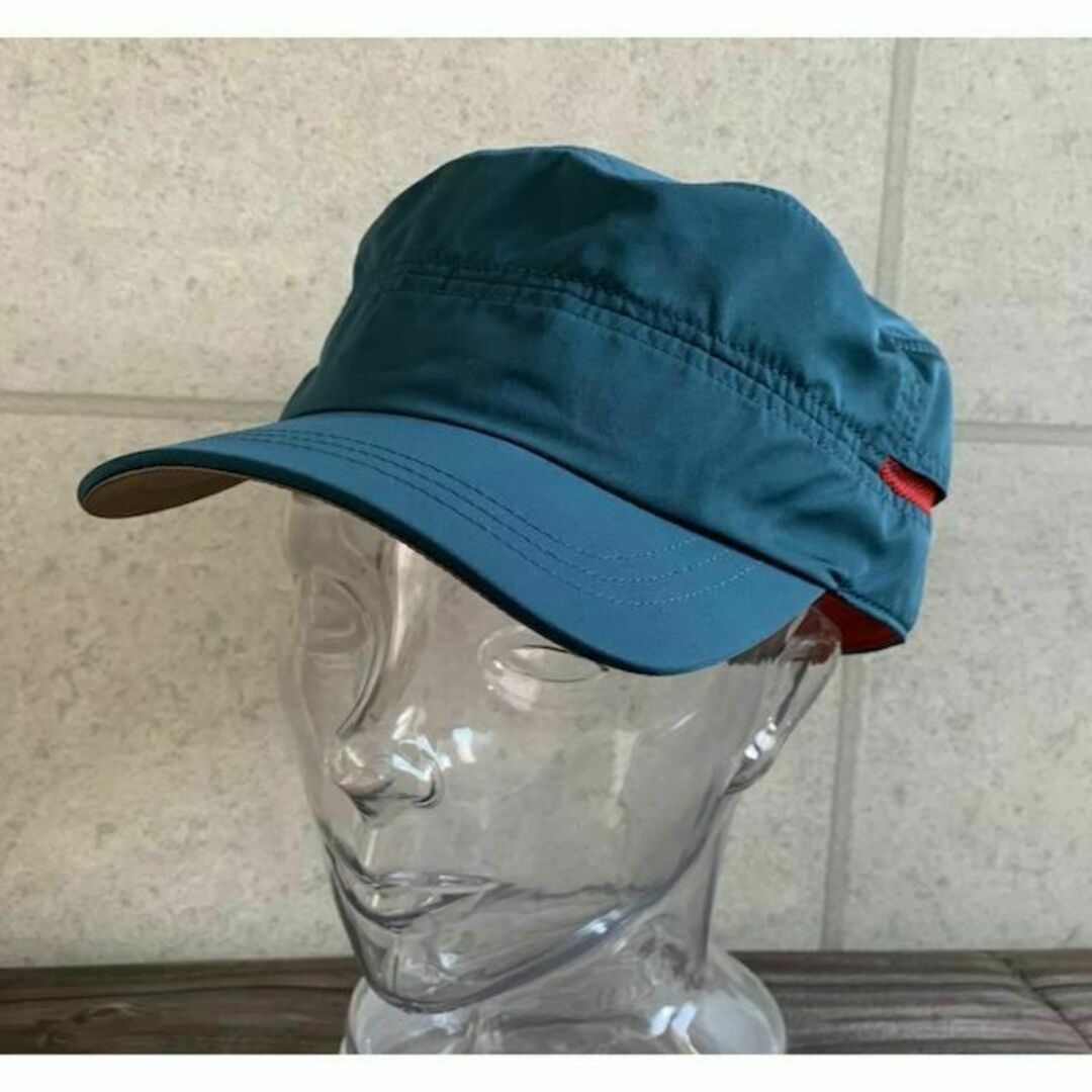 送料込 帽子 撥水 ワークキャップ 登山 釣り UV99.9 UPF50+ 青 メンズの帽子(キャップ)の商品写真
