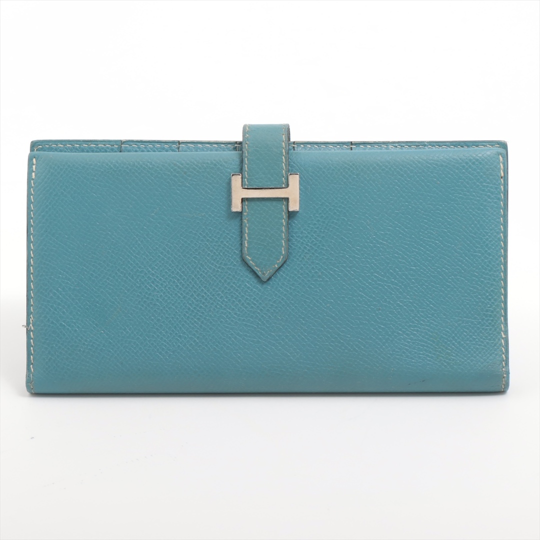Hermes(エルメス)のエルメス ベアン ヴォーエプソン  ブルー レディース 長財布 レディースのファッション小物(財布)の商品写真