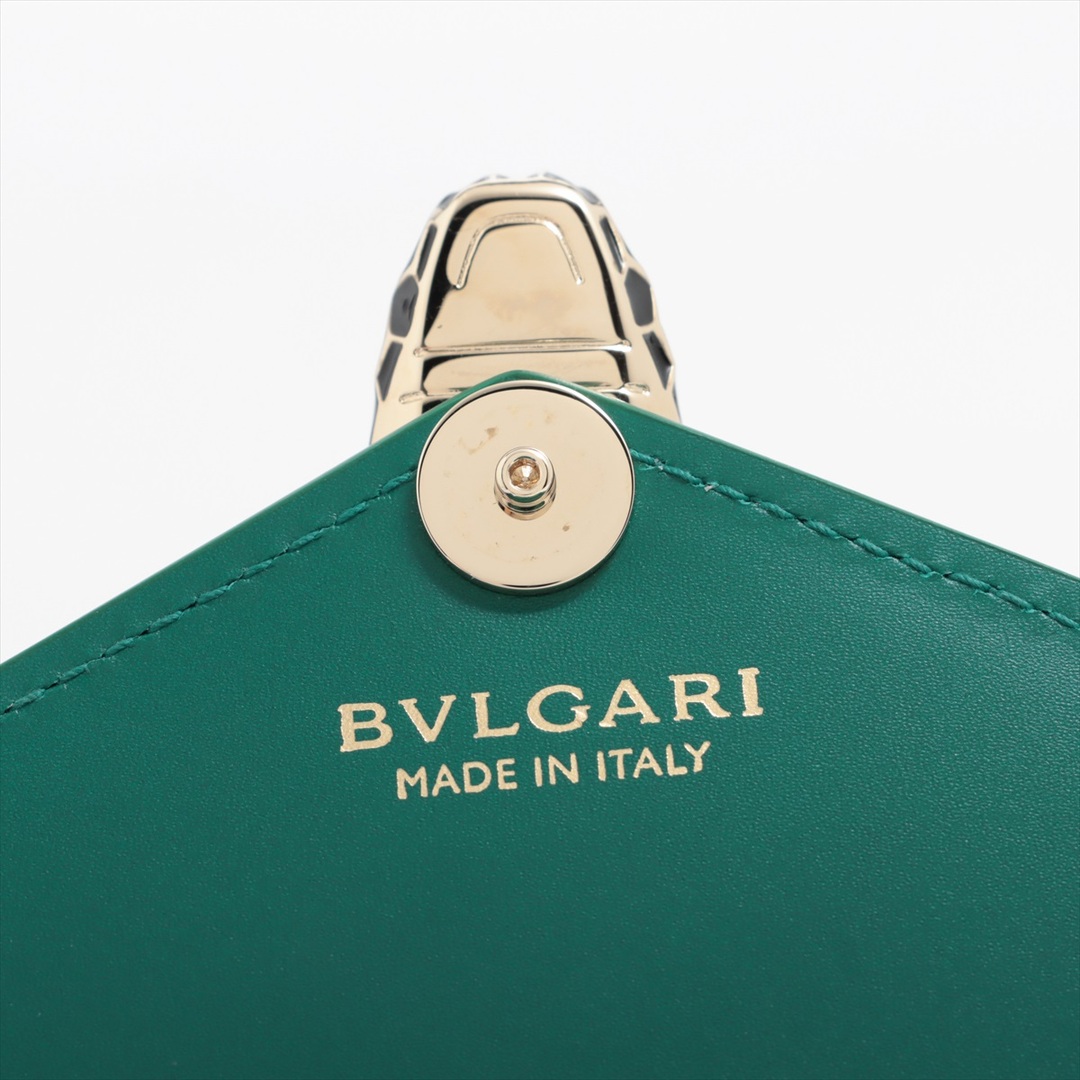 BVLGARI(ブルガリ)のブルガリ  レザー  グリーン レディース 長財布 レディースのファッション小物(財布)の商品写真