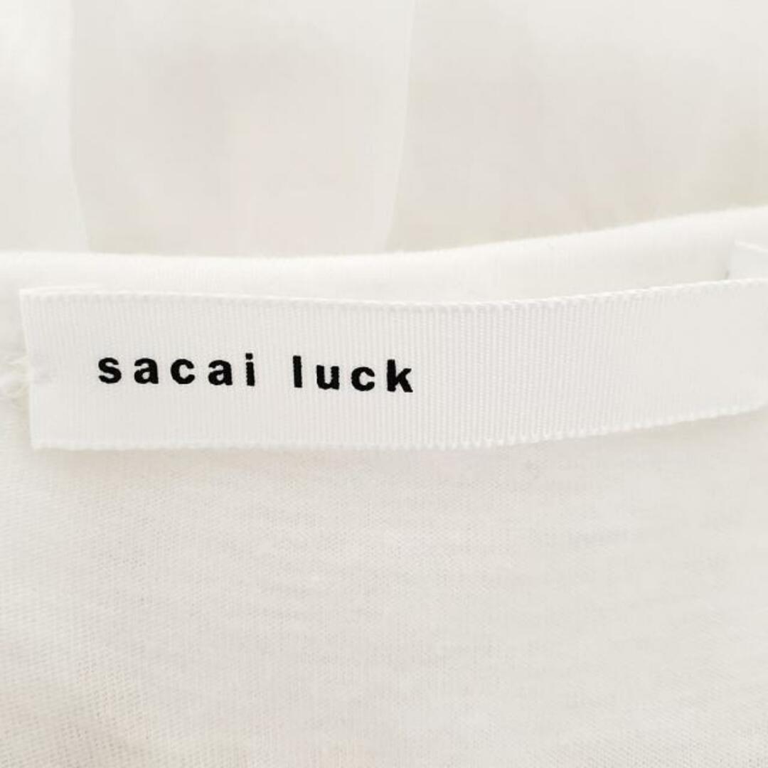 sacai luck(サカイラック)のsacai luck(サカイラック) カーディガン サイズ2 M レディース美品  - 白 長袖/切りっぱなし加工 レディースのトップス(カーディガン)の商品写真