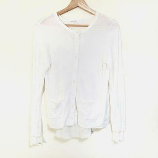 sacai luck(サカイラック) カーディガン サイズ2 M レディース美品  - 白 長袖/切りっぱなし加工