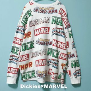 ディッキーズ(Dickies)の【Dickies×MARVEL】コラボ タイトルロゴ総柄 スウェット(スウェット)