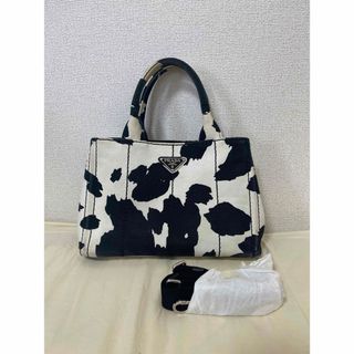 プラダ(PRADA)のプラダ　カナパ　Sサイズ　牛柄　馬柄　ハンドバッグ　ショルダーバッグ(ハンドバッグ)