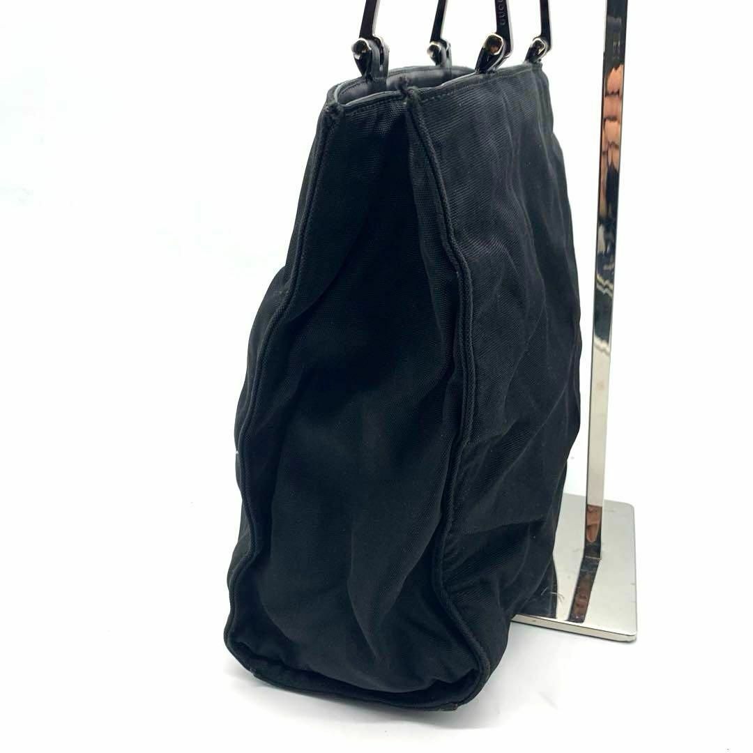 Gucci(グッチ)のグッチ ナイロン ハンドバッグ 黒 ブラック 手持ち レディースのバッグ(ハンドバッグ)の商品写真