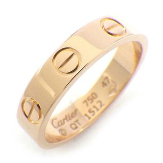 カルティエ(Cartier)のカルティエ Cartier リング ミニ ラブ B4085247 K18PG 7号 / #47 【中古】(リング(指輪))