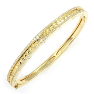 ブルガリ BVLGARI バングル B-zero1 ビーゼロワン ロック 357883 スタッズ エッジ パヴェ ダイヤモンド 計1.04ct K18YG / #L 【中古】