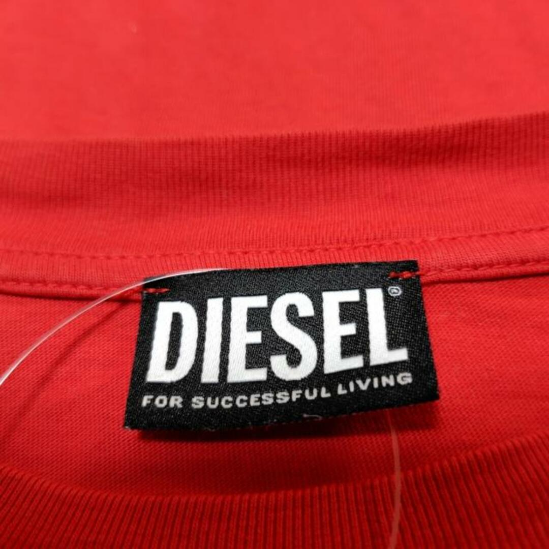 DIESEL(ディーゼル)のDIESEL(ディーゼル) 半袖Tシャツ サイズXL メンズ - レッド×オレンジ×黒 クルーネック メンズのトップス(Tシャツ/カットソー(半袖/袖なし))の商品写真