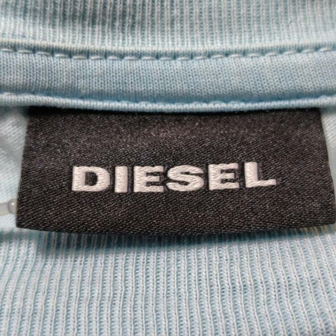 DIESEL(ディーゼル)のDIESEL(ディーゼル) 半袖Tシャツ サイズXXL XL メンズ - ライトブルー×黒 クルーネック メンズのトップス(Tシャツ/カットソー(半袖/袖なし))の商品写真