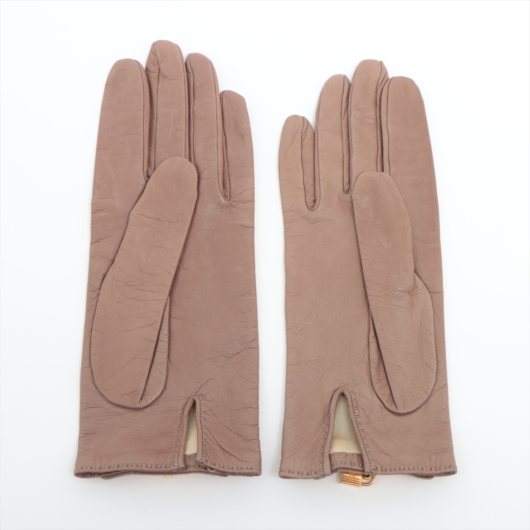 Hermes(エルメス)のエルメス ケリーグローブ シェーブル 7 グレー レディース 手袋 レディースのファッション小物(手袋)の商品写真