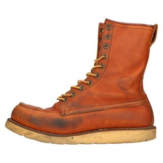 レッドウィング(REDWING)のRED WING レッド ウイング CLASSIC MOC TOE クラシックモックトゥ 10ホール レースアップブーツ ブラウン 0877(ブーツ)