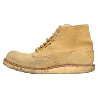 レッドウィング(REDWING)のRED WING レッド ウイング CLASSIC ROUND PLAIN TOE クラシックラウンド プレーントゥ レースアップブーツ ベージュ 8167(ブーツ)