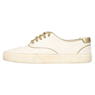 サンローラン(Saint Laurent)のSAINT LAURENT PARIS サンローランパリ GOLD DETAIL VENICE LOW TOP SNEAKERS 584861 ヴェニス レザー ローカットスニーカー ホワイト(スニーカー)