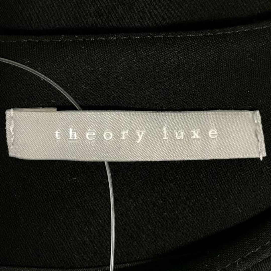 Theory luxe(セオリーリュクス)のtheory luxe(セオリーリュクス) 長袖カットソー サイズ38 M レディース - 黒 クルーネック レディースのトップス(カットソー(長袖/七分))の商品写真