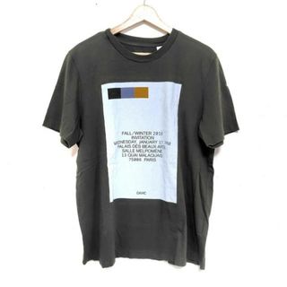 OAMC(オーエーエムシー) 半袖Tシャツ サイズS メンズ - カーキ×ライトブルー×マルチ クルーネック(Tシャツ/カットソー(半袖/袖なし))