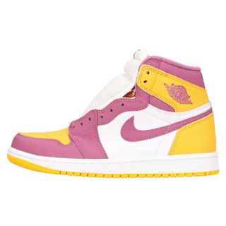 ナイキ(NIKE)のNIKE ナイキ AIR JORDAN1 RETRO HIGH OG BROTHERHOOD エアジョーダン1 レトロ ブラザーフッド ハイカットスニーカー イエロー/パープル US8 555088-706(スニーカー)