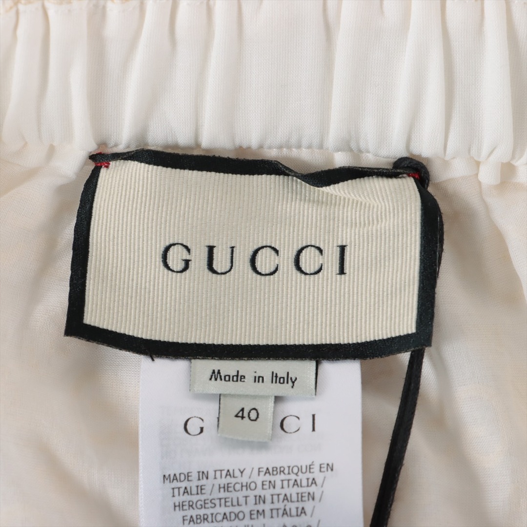 Gucci(グッチ)のグッチ GG コットン×ポリエステル 40 ホワイト レディース その他ボ レディースのパンツ(その他)の商品写真