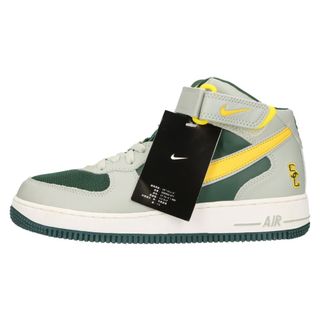 ナイキ(NIKE)のNIKE ナイキ 【観賞用】04年製 AIR FORCE 1 MID SUPREME エアフォース1 ミッド サプリーム ミドルカットスニーカーシューズ グレー/グリーン US8.5 306352-371(スニーカー)