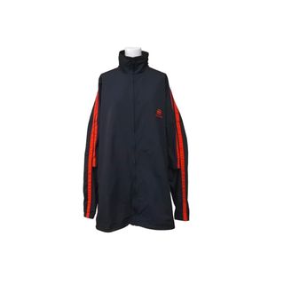 Balenciaga - BALENCIAGA バレンシアガ ナイロントラックジャケット ダブルスリーブ BB 19SS 602278 ネイビー サイズ48 美品 中古 46331