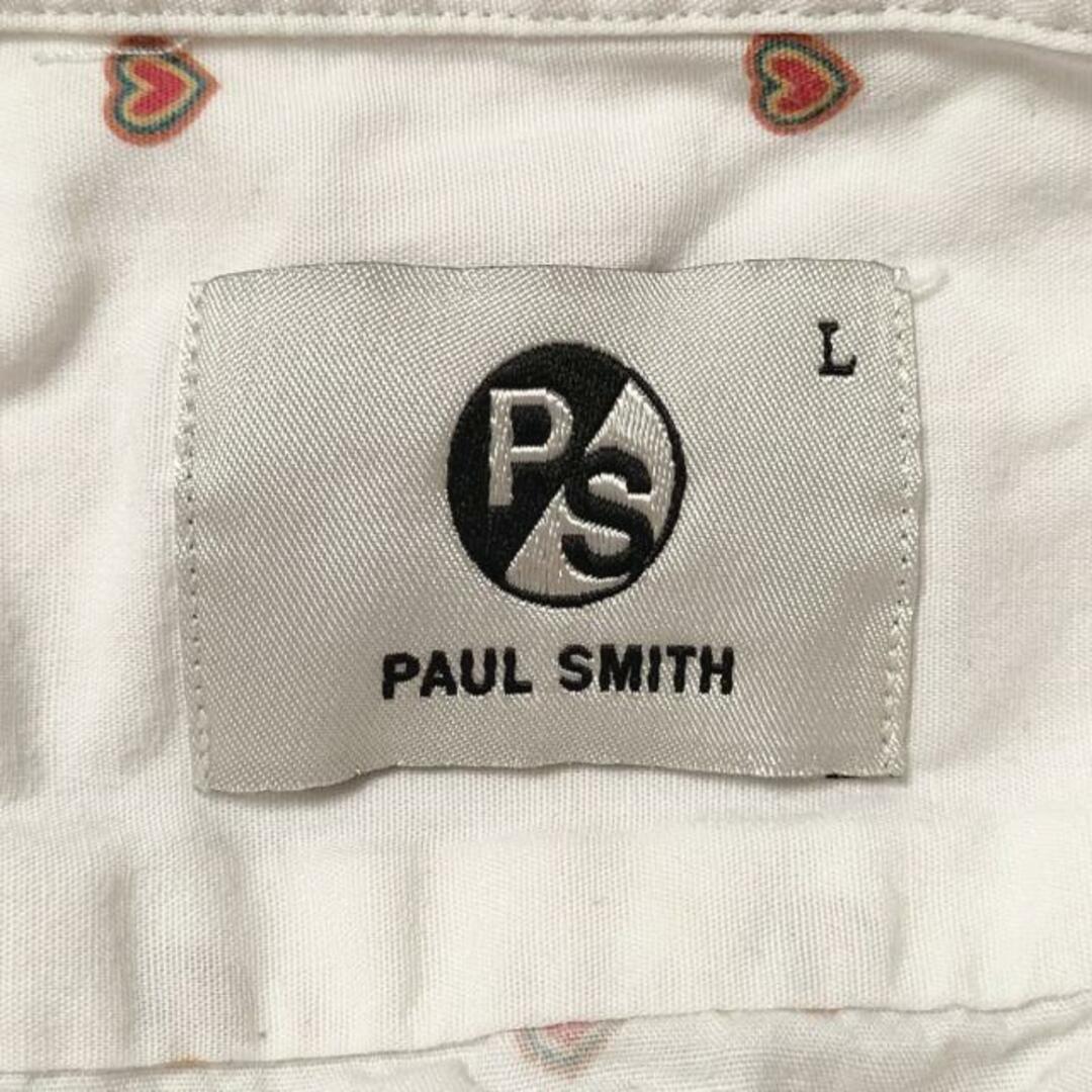 Paul Smith(ポールスミス)のPaulSmith(ポールスミス) 長袖シャツ サイズL メンズ - 白×レッド×グリーン ハート柄 メンズのトップス(シャツ)の商品写真