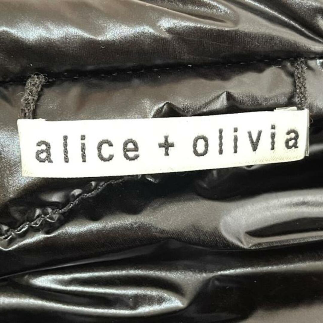 Alice+Olivia(アリスアンドオリビア)のalice+olivia(アリスオリビア) ダウンジャケット レディース美品  - 黒×アイボリー×マルチ 長袖/チェック柄/リバーシブル/冬 レディースのジャケット/アウター(ダウンジャケット)の商品写真