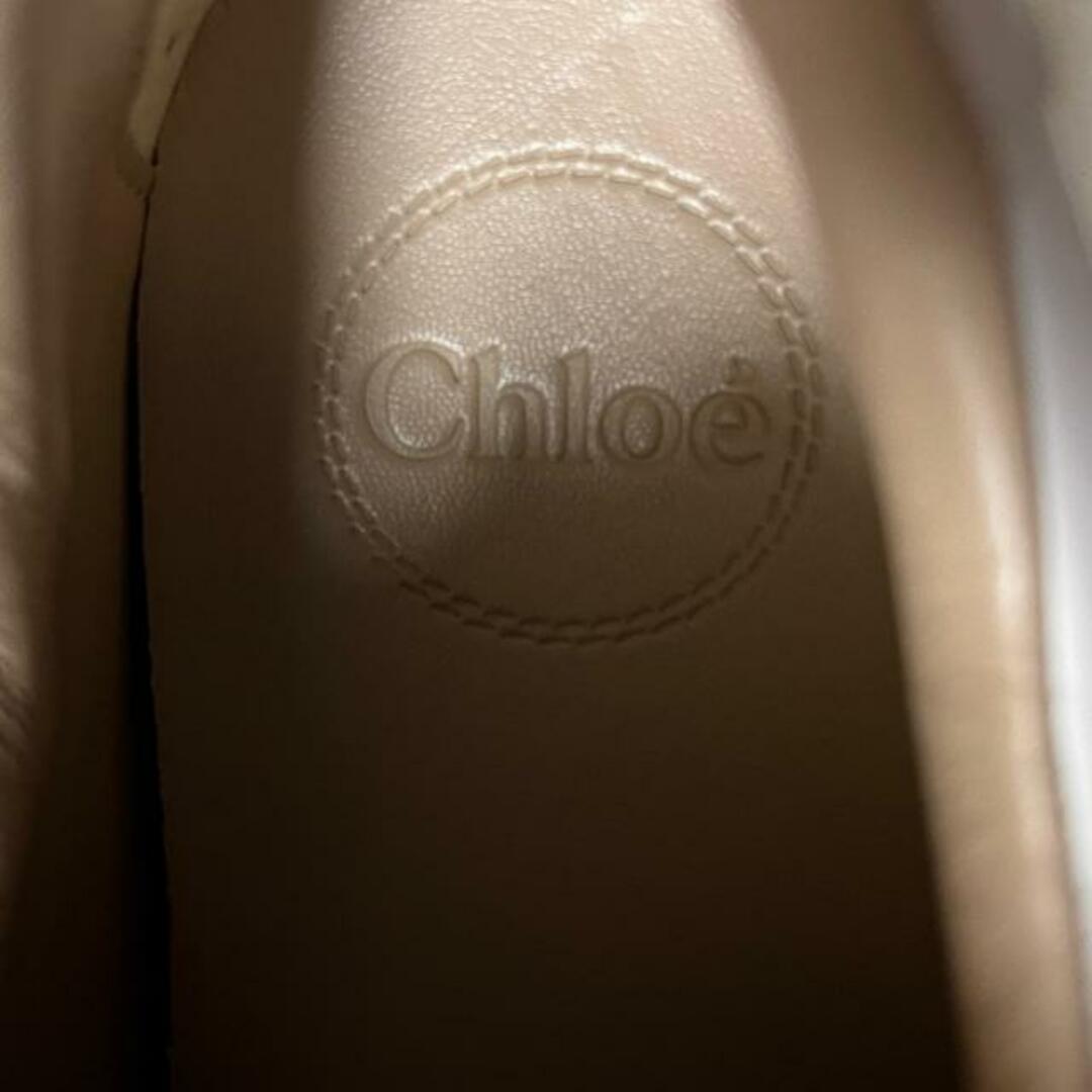 Chloe(クロエ)のChloe(クロエ) スニーカー 39 レディース - 白×黒 インソール取外し可 レザー レディースの靴/シューズ(スニーカー)の商品写真