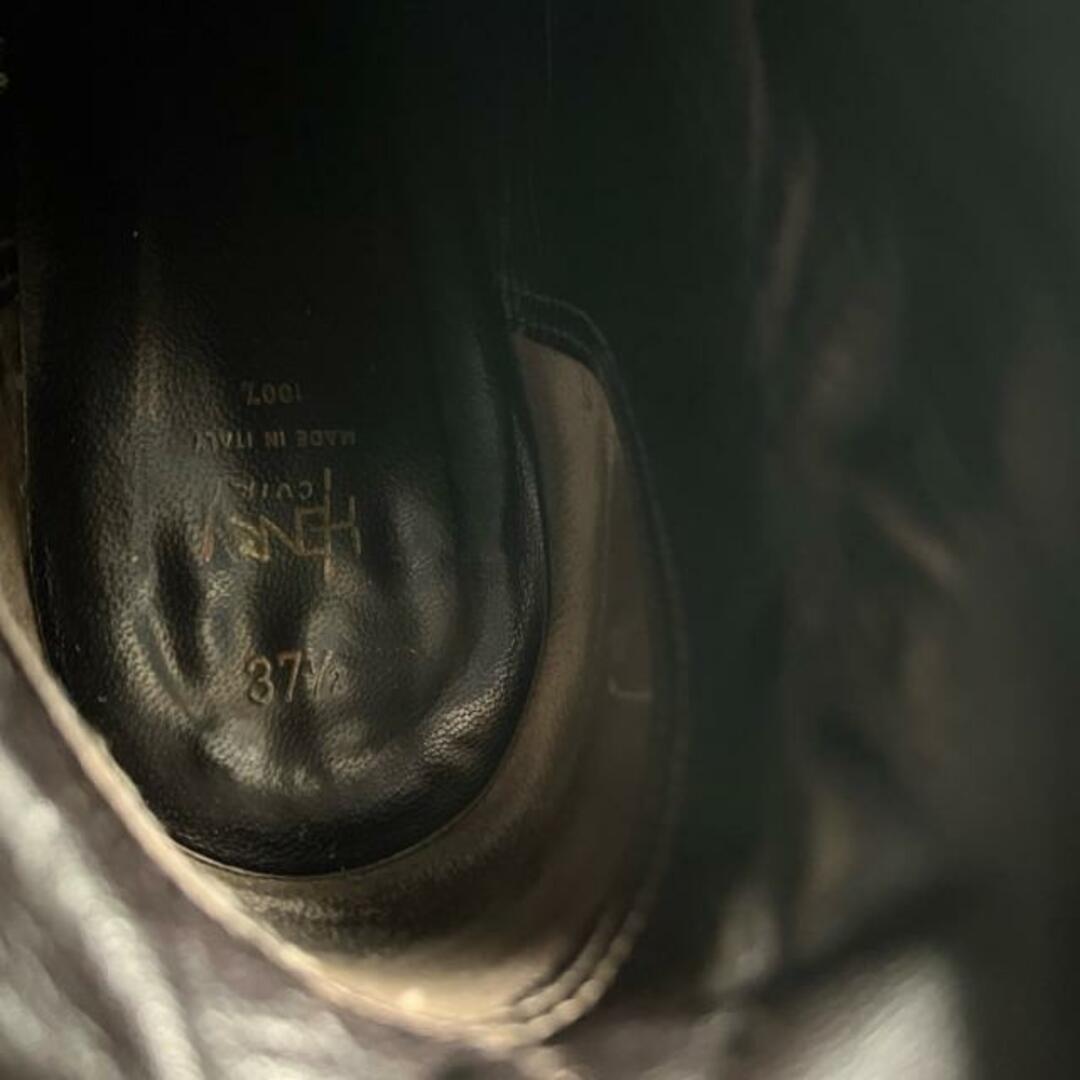 HENRY CUIR(アンリークイール) ショートブーツ 37 1/2 レディース - グレーベージュ レザー レディースの靴/シューズ(ブーツ)の商品写真