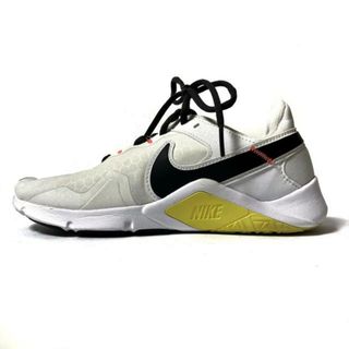 ナイキ(NIKE)のNIKE(ナイキ) スニーカー 23.5 レディース美品  - CQ9545-107 白×黒×オレンジ 化学繊維(スニーカー)