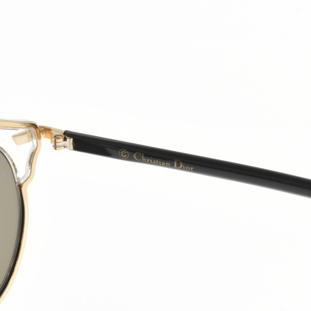 Christian Dior(クリスチャンディオール)のChristian Dior クリスチャンディオール Dior So Real Sunglasses ディオールソーリアル ブリッジ ミラーレンズ サングラス アイウェア ブラック/ゴールド U5SK1 メンズのファッション小物(サングラス/メガネ)の商品写真
