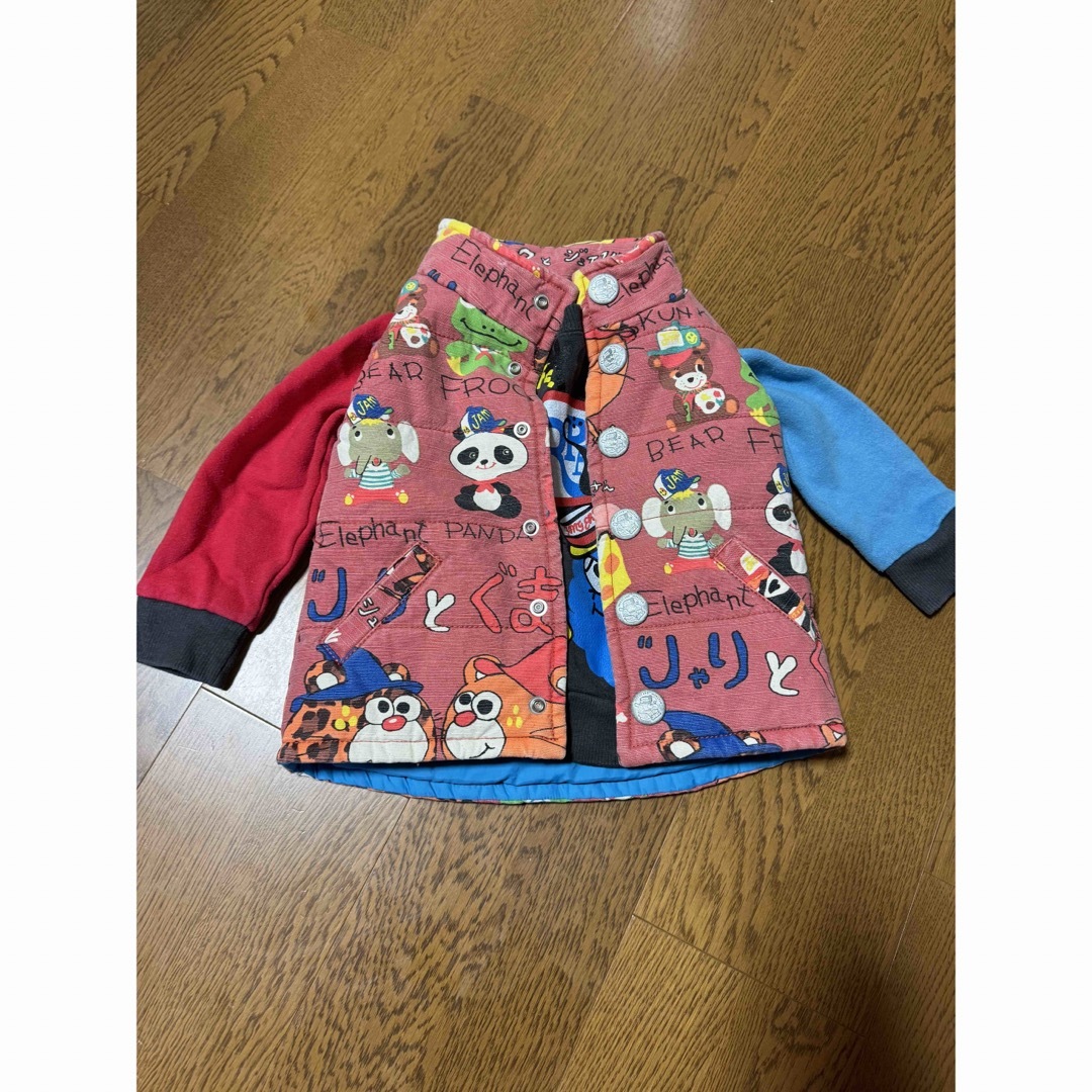 JAM(ジャム)のJAM 中綿ベスト　fingerpapa スウェット  キッズ/ベビー/マタニティのベビー服(~85cm)(トレーナー)の商品写真