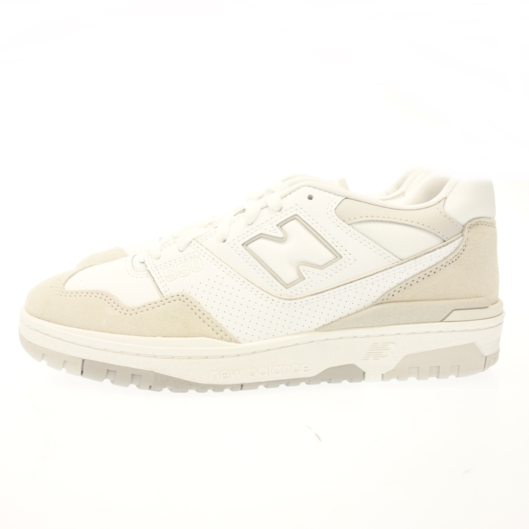 New Balance(ニューバランス)のニューバランス スニーカー BB550NCB ホワイト＆グレー系【AFD2】 メンズの靴/シューズ(スニーカー)の商品写真