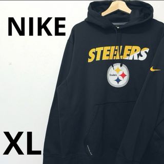 ナイキ(NIKE)のNIKE ナイキ　プルオーバーパーカー　スウェット　ブラック XL(パーカー)