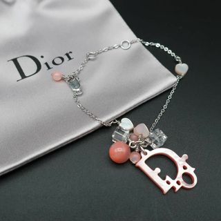 クリスチャンディオール(Christian Dior)の正規品 クリスチャンディオール ロゴ Dior ブレスレット シルバー 袋 美品(ブレスレット/バングル)