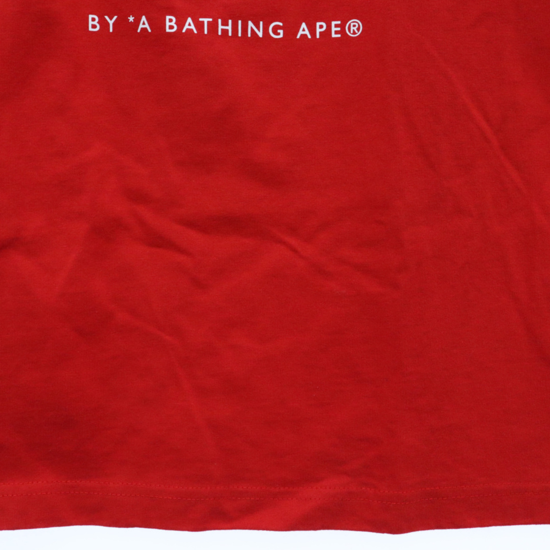 A BATHING APE(アベイシングエイプ)のA BATHING APE アベイシングエイプ ×TOMMY JEANS AAPTEM9397XXE フロントプリント 半袖Tシャツ カットソー レッド メンズのトップス(Tシャツ/カットソー(半袖/袖なし))の商品写真